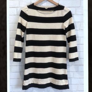 J. Crew Striped Shift Dress with Side Zippers